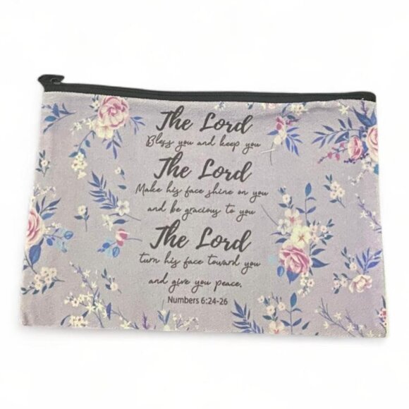 Handbags - NEW - Floral Christian Bible Makeup Bag Pouch - Cosmetic Bags - Style 9